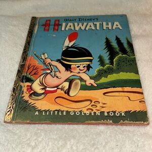 Disney’s Little Golden Book, Hiawatha, First Edition, "A" Hardcover, 1953